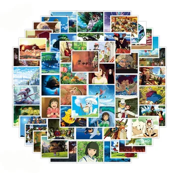 10/30/50Pcs Japonski Anime Nalepke Ghibli Hayao Miyazaki Totoro Živahen Stran Princesa Mononoke KiKi Tiskovine Nalepka