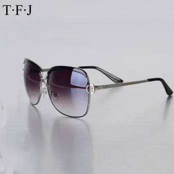TFJ 2017 Novih Ženski luksuzni Ženska sončna Očala Očala ženske znane blagovne znamke, Modni Oblikovalec blagovne Znamke Kovinski Okvir UV zaščito Sonce