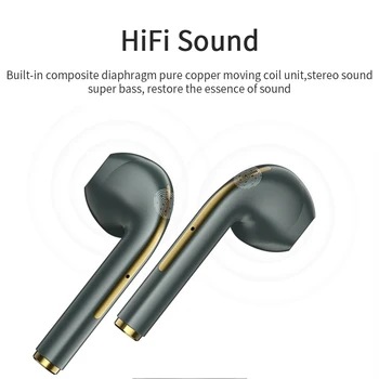 Novo J18 TWS Brezžično Slušalko Bluetooth Slušalke 5.0 Nepremočljiva V Čepkov za Ušesa Slušalke šumov Z Mikrofonom