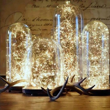 Led Pravljice Luči Bakrene Žice Niz Počitnice Na Prostem Lučka Garland Luces Za Božično Drevo Svate, Dekoracijo