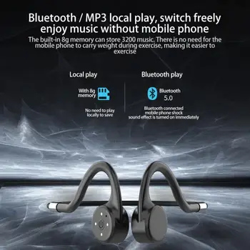 Novi X5 Kostne Prevodnosti Plavanje Slušalke Brezžične Bluetooth Slušalke 8Gb IPX68 Nepremočljiva Glasbe MP3, Potapljanje Slušalke