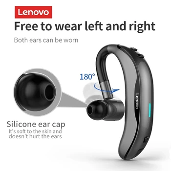 Original Lenovo BH1 Uho Kavelj Bluetooth5.0 Čepkov Slušalke za Prostoročno uporabo Brezžične Slušalke IPX5 Vodotesne Slušalke z Micphone