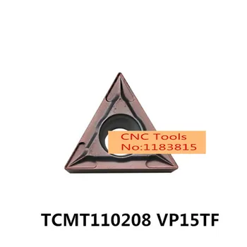 10PCS TCMT110202 VP15TF/TCMT110204 VP15TF/TCMT110208 VP15TF, karbida vložki za struženje orodje imetnik dolgočasno bar