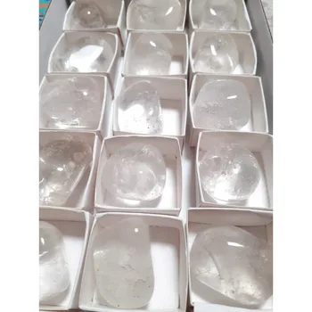 Rock kristal bela quartz naravnega kamna valjani 3-4 cm quartz naravni kamni, naravni kamni in minerali, darila