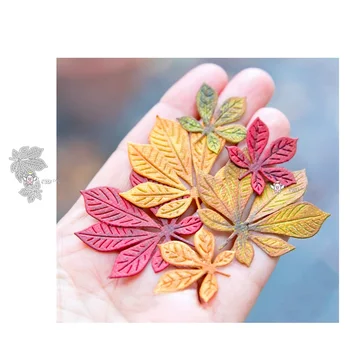 Novo Maple leaf dekoracijo kovinskih Rezanje Umre Matrice DIY Scrapbooking Papir/foto Kartice Reliefi Umre