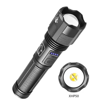 XANES XHP50 1800lm Močna LED Svetilka Zoomable z 18650 Li-ion Baterija, USB Polnjenje Baklo Luči za Iskanje