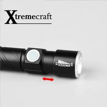 Xtremecraft 3000LM MINI USB Polnilna Svetilka baterijska Svetilka Prenosni Najnovejši Prenosni Zunanji Svetlo Edinstveno Nastavljiva LED Zoom