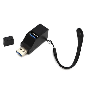 3 Port USB Hub Mini USB 2.0 3.0 Hub Razdelilnik Visoko Hitrost Za Prenosni RAČUNALNIK U Disk za Bralnik Kartic Za iPhone Mobilni Telefon Xiaomi Hub