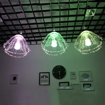 Thrisdar 60 CM LED svjetlovodni Meduze Vila Lučka Niz Garland na Prostem Počitnice Poroko Optičnih Vlaken Pedant Božični Luči