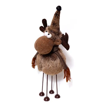 Ročno Jelenov Elk Lutke Igrače, Božični Okraski, Darilo Otrok Božič Dom Ornament z Vzmetne Noge Novo Leto Navidad Natalne Dekor