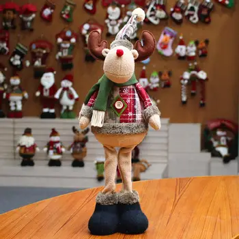 Veliki Božični Elk Snežaka Lutka Mehko Flanela Obesek Snjegović Božič Igrača, Lutka Santa Claus za Dom Xmas Party Supplie Dekor