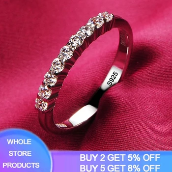 Ženske 18K Belim Zlatom Obroč Z Naravnimi Cirkonij Diamond 925 Srebro Poročni prstan Posla Poročni Nakit Brezplačno Dobili Uhan Darilo