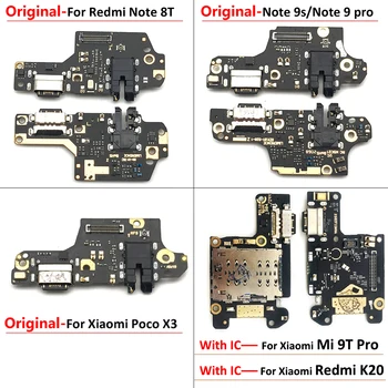 Original USB Polnilnik za Polnjenje Dock Priključek Flex Kabel Za Xiaomi Redmi Opomba 8T Opomba 9S / 9Pro poco X3 Redmi K20 / Mi 9T