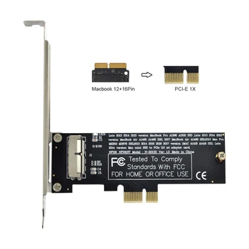 PCI-E 1X PCI Express 12+16Pin 2013-2017 Mac Pro Air SSD Kartico Pretvoriti za A1493 A1502 A1465 A1466