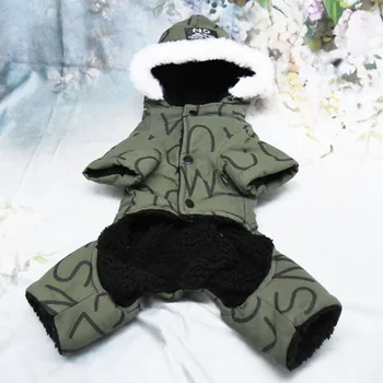 Multicolor Čistega Bombaža Kuža Zimski Plašč Pet Hoodie Oblačila Udobno Za Majhne, Srednje Pse Za Zimske Zaščito