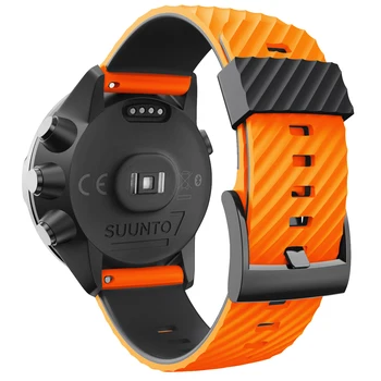 Silikonski jermenčki za Suunto 7 9 Spartan Šport Zapestje HR Watch Band Suunto 9 Baro 24 mm Watchband Zamenjava Zapestnica Correa
