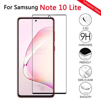 Polno kritje Kaljeno steklo Za Samsung Galaxy Note 10 lite Zaslon Patron Stekla za Sansung note10 lite Zaščitno folijo za 6,7 palčni
