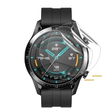 Novo Kaljeno Steklo Jasno Zaščitno folijo Za Huawei Watch GT 2 Aktivna / Elegantno GT2 46MM Smartwatch Full Screen Protector Pokrov