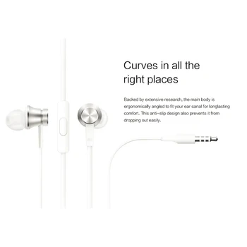 Original Xiaomi Slušalke za V uho Žične Slušalke z Batnim Slušalke z Mikrofonom Fone De Ouvido Slušalke Za Xiaomi uradni trgovina