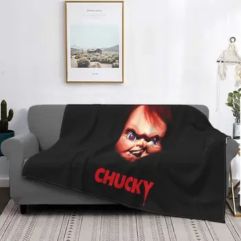 Baby Chucky Obraz Novo Najnižjo Ceno, Odlična Kakovost Dihanje Kreativna Zasnova Poletje Slog, Ženska Hip-Hop Flanela Odejo