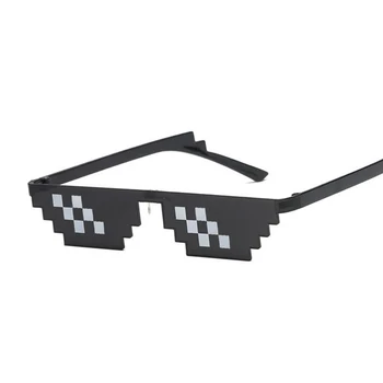 Nov slog 2020 Očala 8-Bitno MLG Pixelated sončna Očala Ženske/Moške blagovne Znamke Thug Life Party Očala Ženske Letnik Ženska Očala