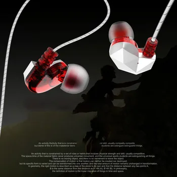 QKZ CK6 in-Ear Slušalke Stereo Šport Slušalke 3.5 mm Univerzalni Zmanjšanje Hrupa, HiFi Žični Telefon Glasbeni Čepkov Z Mic