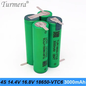 18650 3 12,6 V 4S, in sicer za 16,8 V 5S 21V 6S 25V Baterije US18650VTC6 Baterijo 3000mah 30A za Shurika Izvijač Baterije (Prilagajanje)
